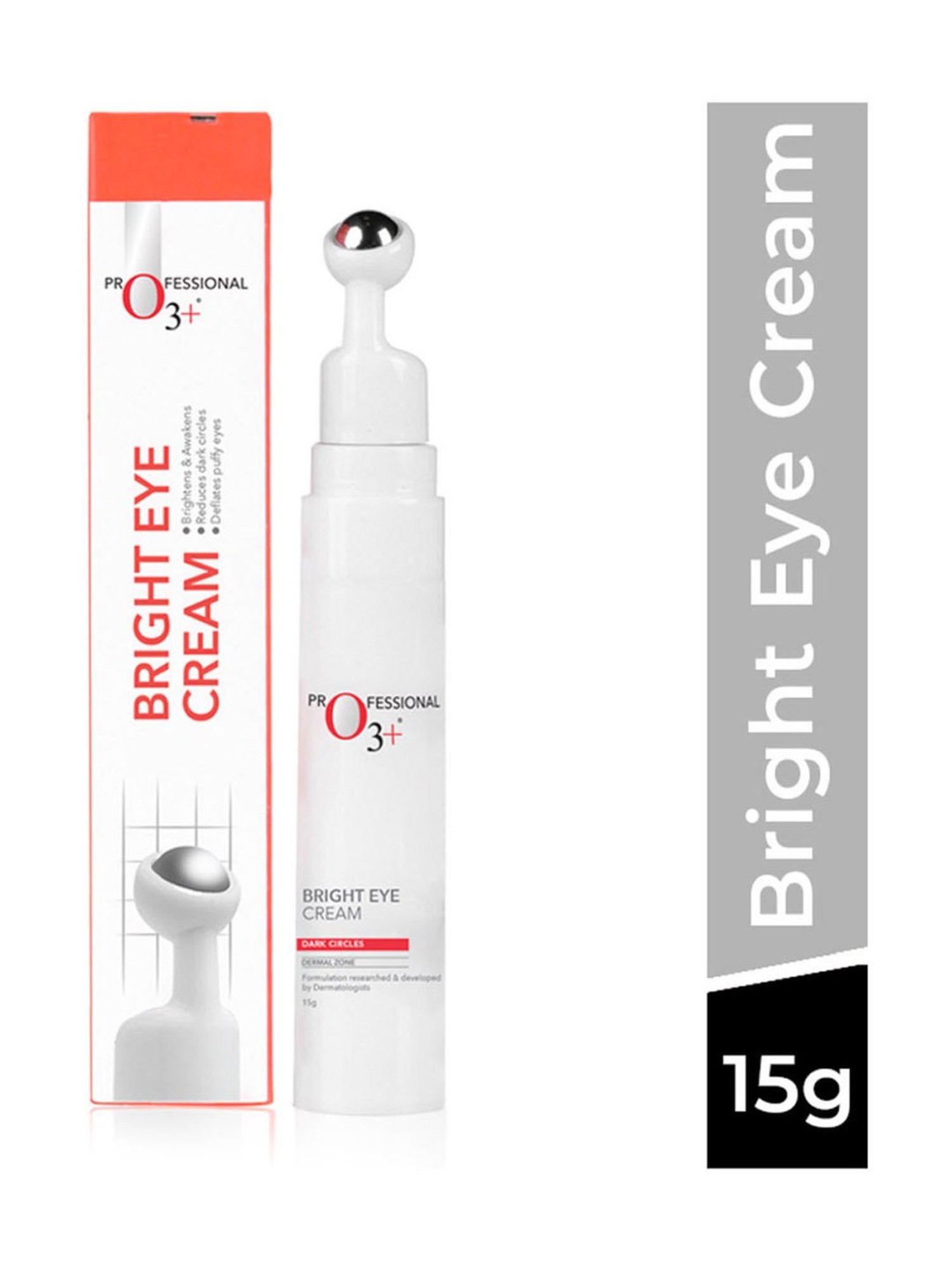 O3+ Bright Under Eye Cream with Hyaluronic Acid - 15 gm