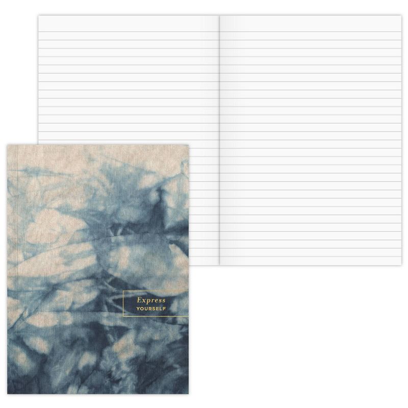 Lined Journal Softcover Sewn Tie-Dye - Green Inspired