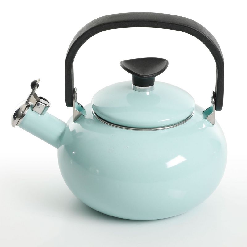 Mr. Coffee 2 Quart Stainless Steel Whistling Tea Kettle with Nylon Handle