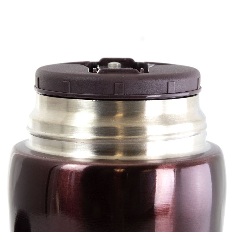 Gibson Home Waldorf 23 Ounce Stainless Steel Soup Jug In Burgundy