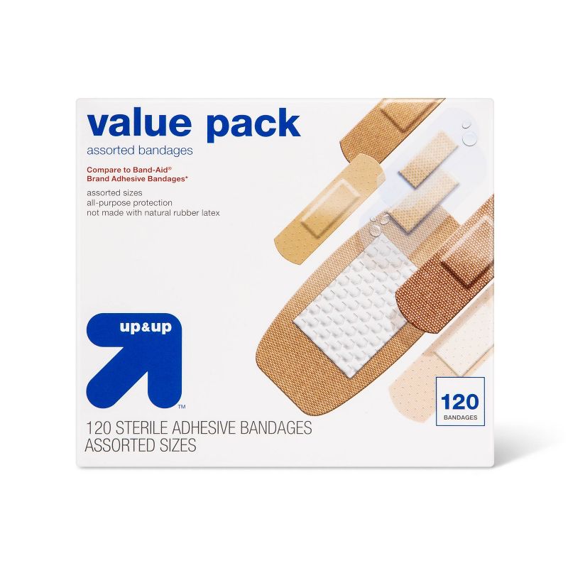Assorted Bandages Value Pack - 120ct - up & up™