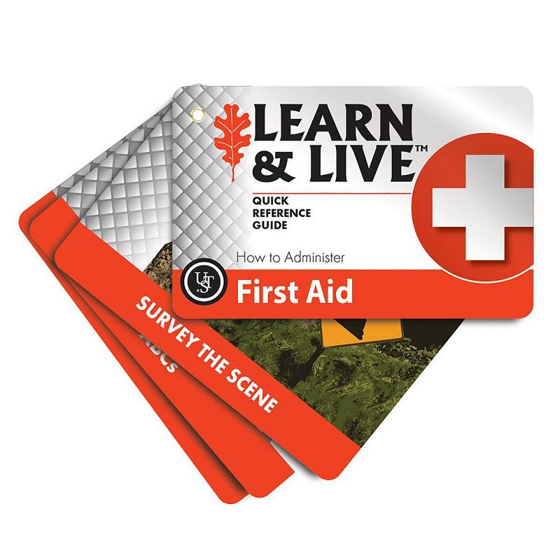 UST Learn and Live First Aid Kit with Educational Cards and Supplies