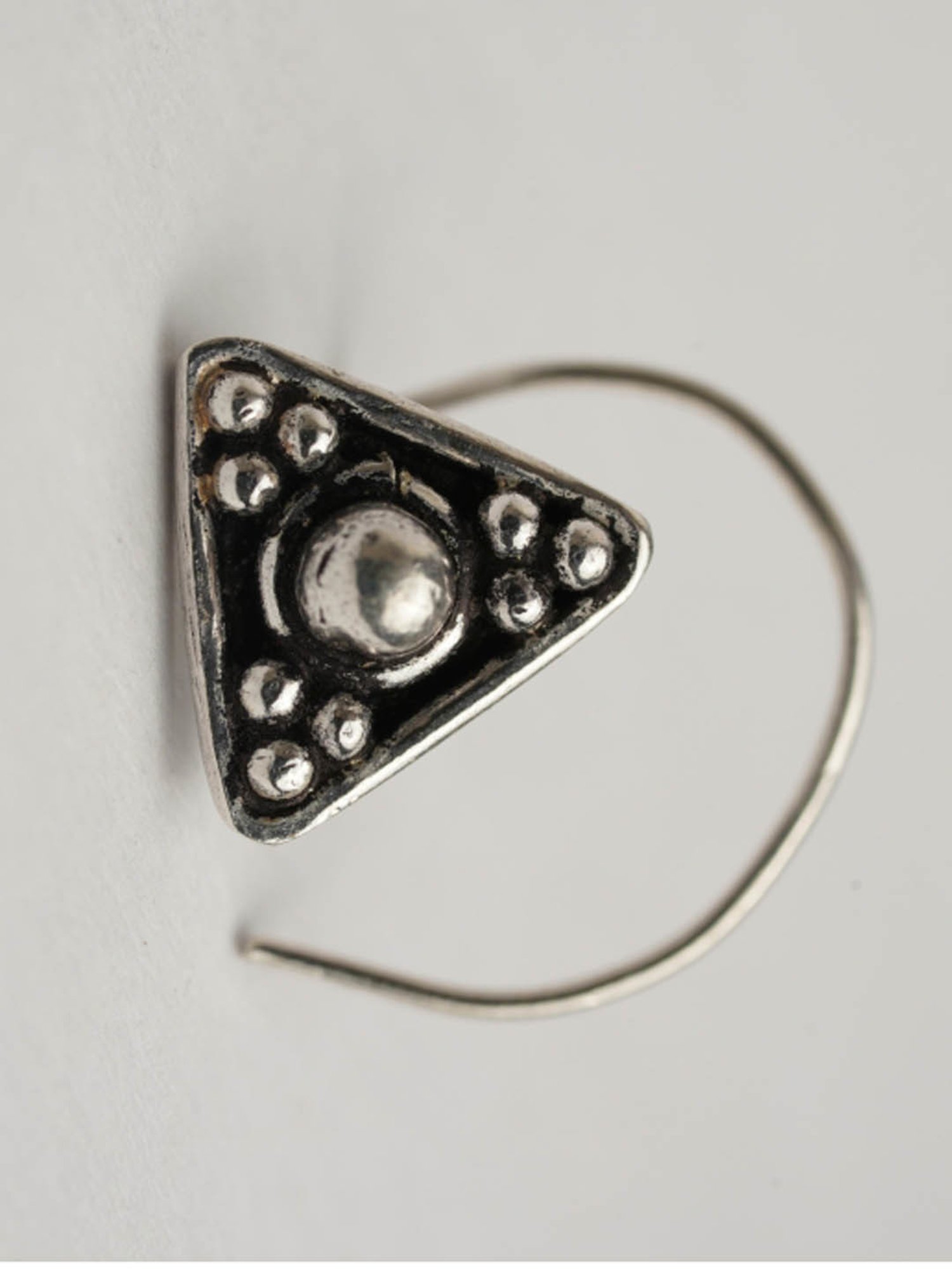 Arte Jewels 92.5 Silver handcrafted Nosepin for Women & Girls