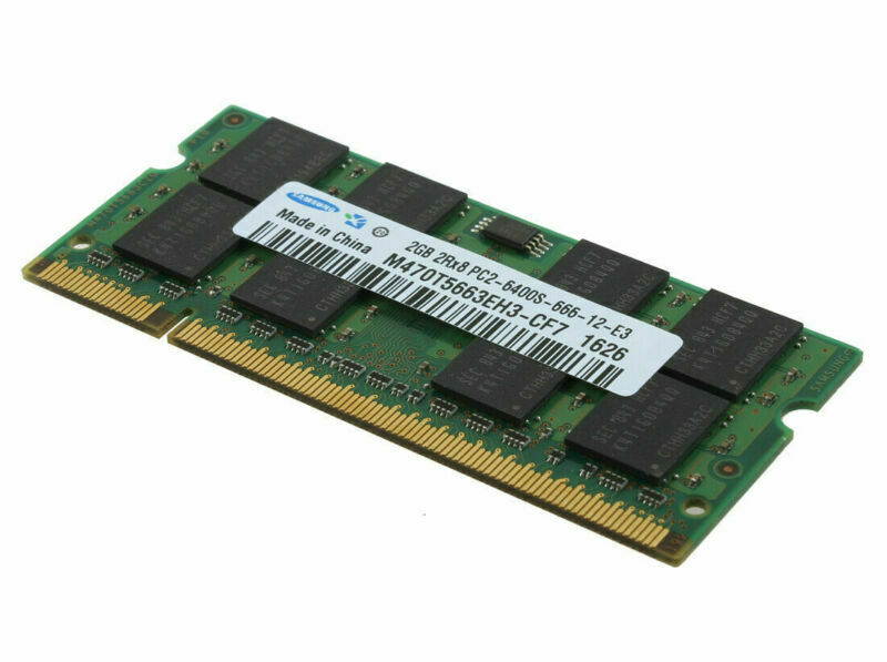 4pcs New Samsung M470T5663EH3-CF7 4GB (2X2GB) 2Rx8 PC2-6400 DDR2 800Mhz 200pin SO-DIMM Laptop Memory
