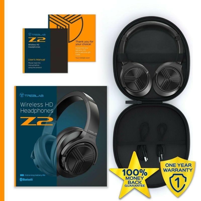 Z2 Active Noise Cancelling Over Ear Headphones Bluetooth Wireless aptX