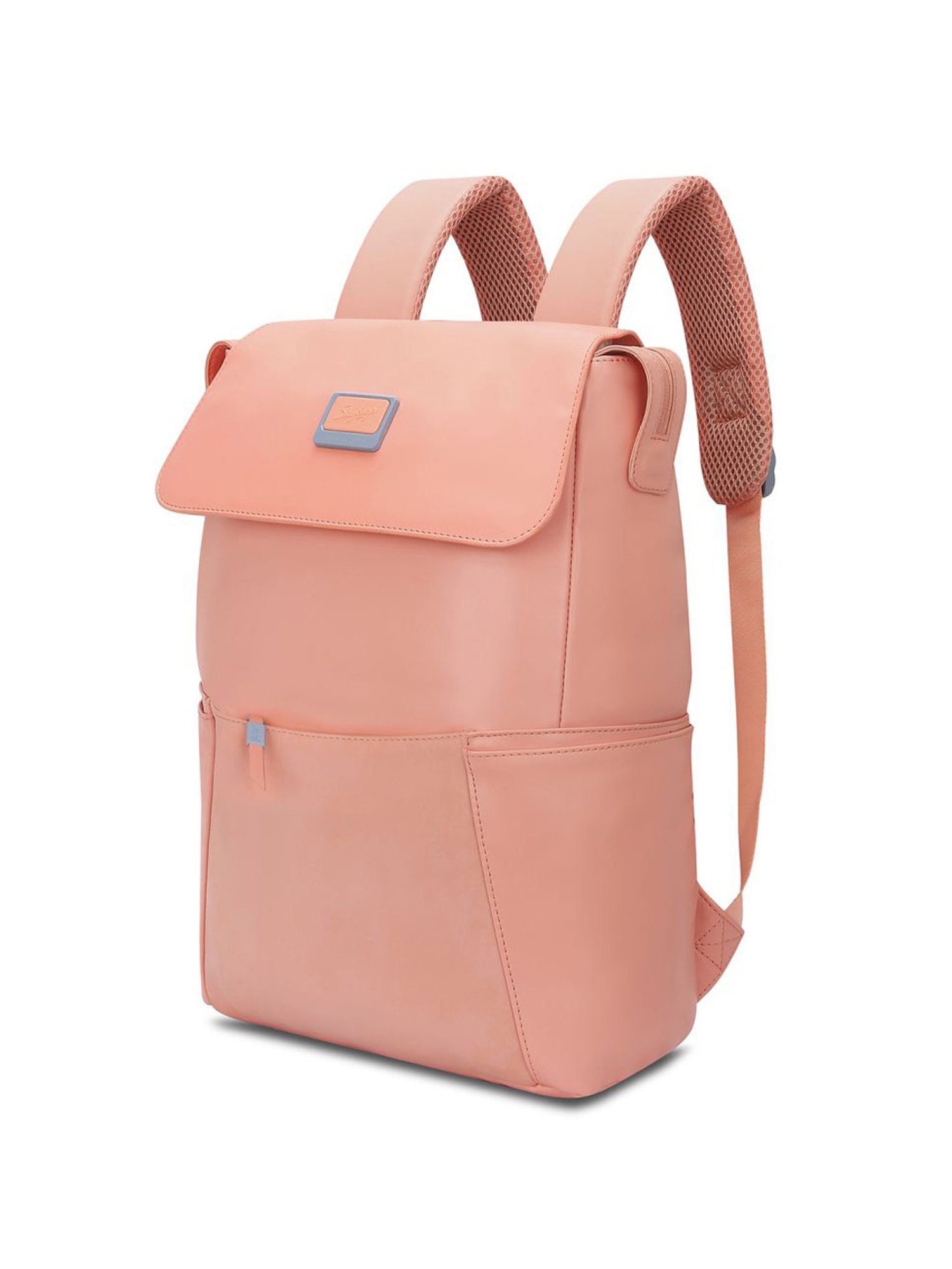 Skybags Rizz 02 Peach Polyester Printed Laptop Backpack - 15 Ltrs