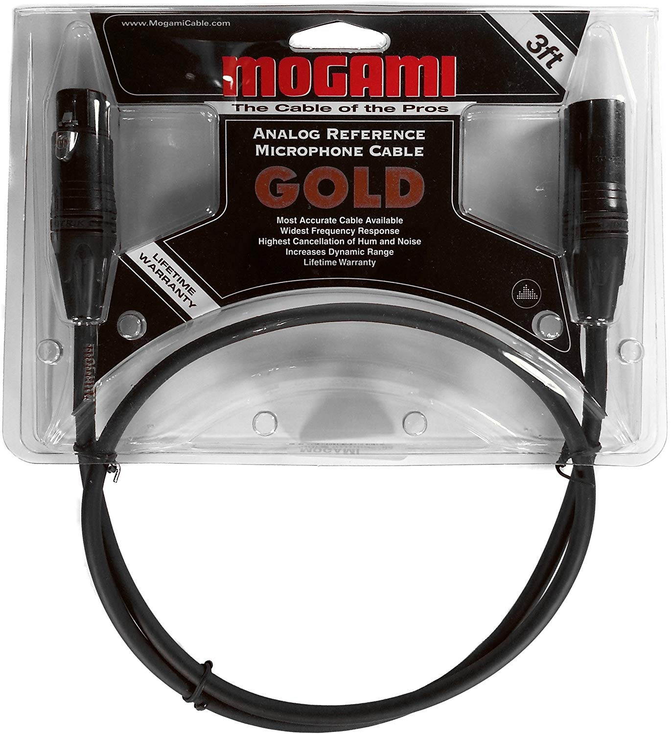 Mogami Gold Studio 3' XLR Cable
