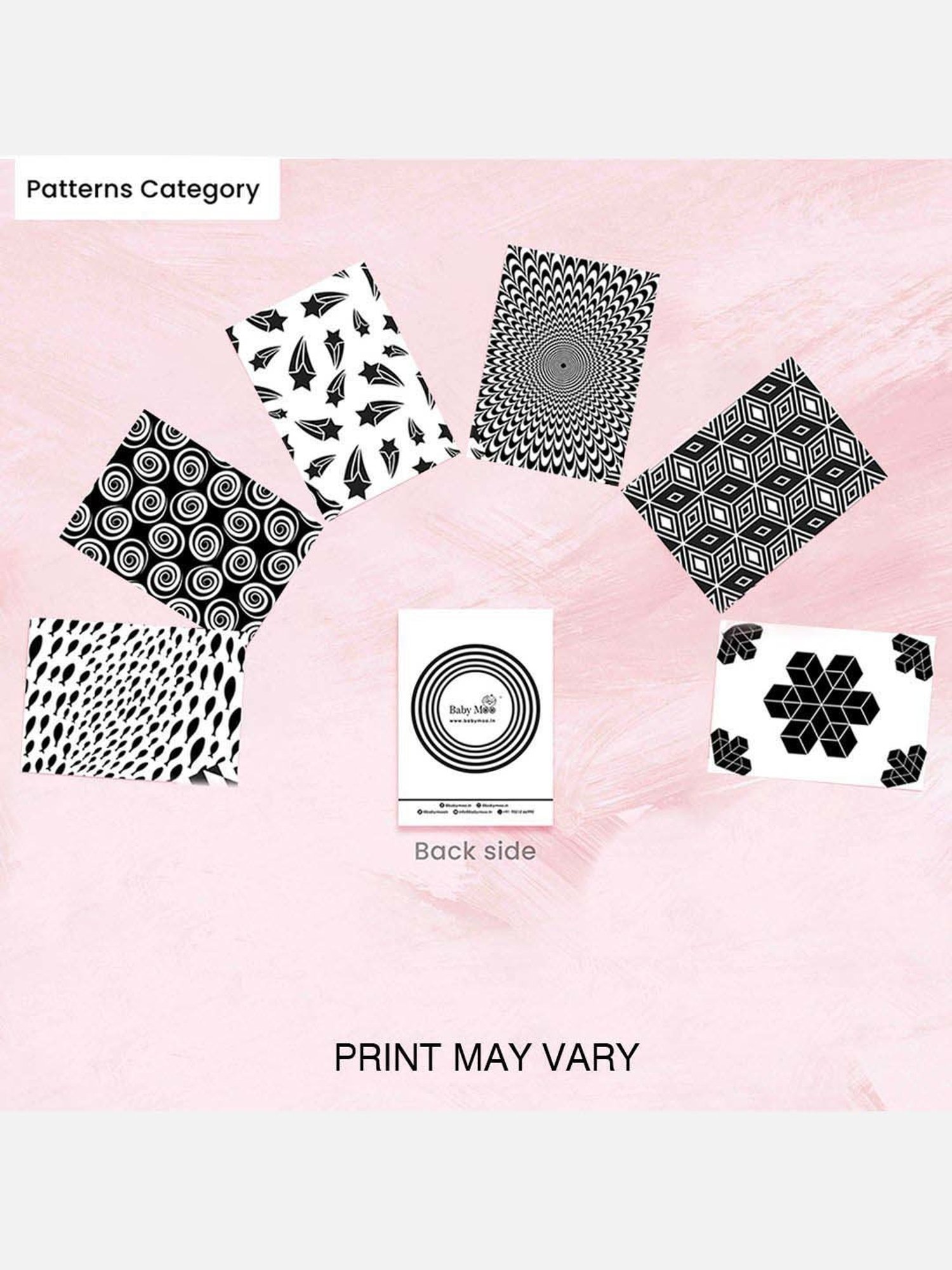 Baby Moo Kids Black Flash Cards