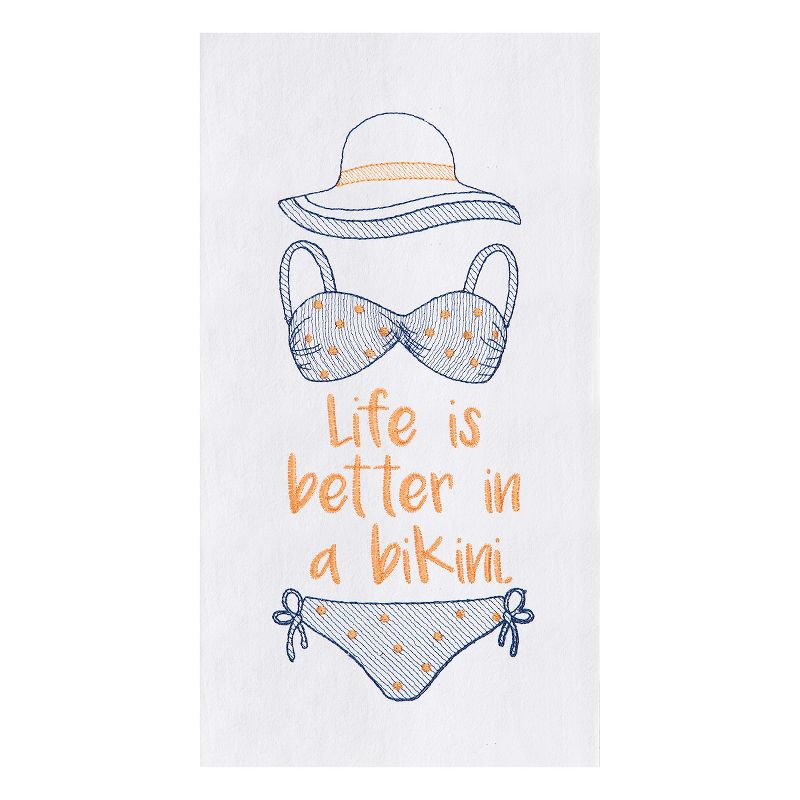 Lakeside Oven Mitt and Kitchen Towel Turkey Motif Hot Dish Handling Set - 2 Pieces