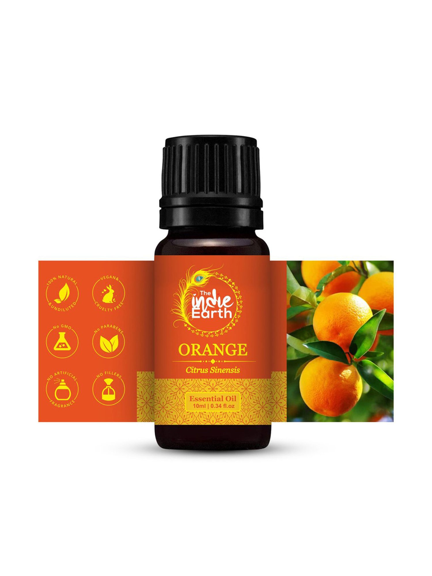 The Indie Earth Orange Essential Oil - 10 ml