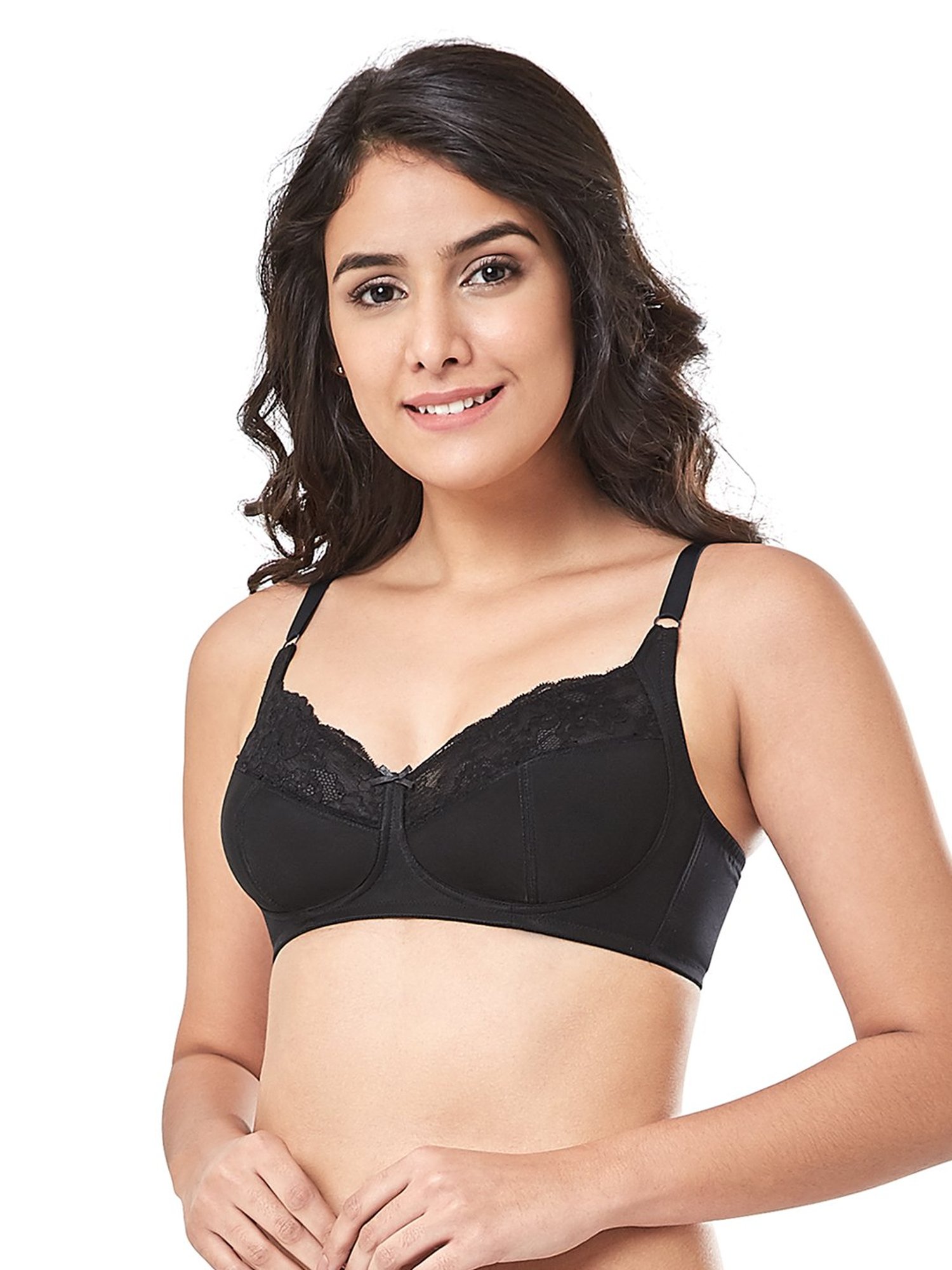 Every De by Amante Black Non Padded Non Wired Full Coverage Bra