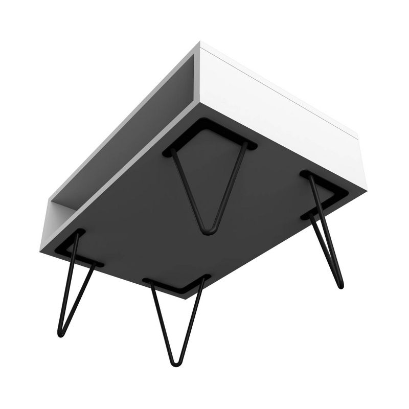 21.06" Nolita Coffee Table with 1 Cubby White - Manhattan Comfort