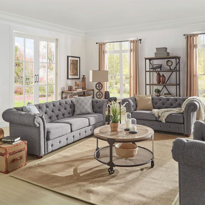 Byron Faux Leather 2 Seater Reclining Loveseat Dark Brown - Baxton Studio