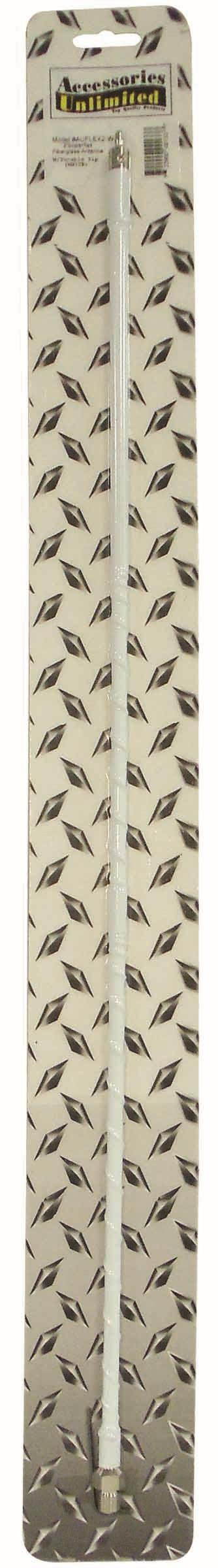 4' SUPER FLEX CB ANTENNA WHITE