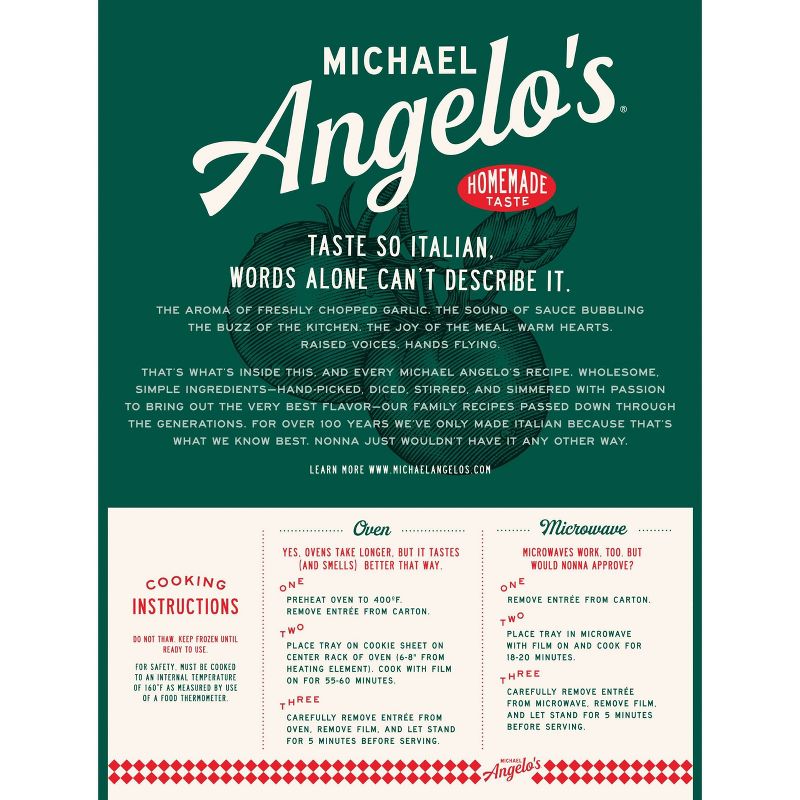Michael Angelo's Frozen Eggplant Parmigiana - 30oz