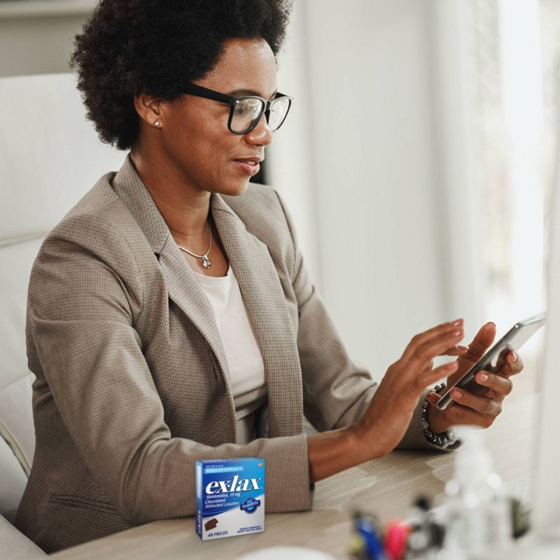 Ex-Lax Regular Strength Stimulant Laxative Chocolated Pc - 48ct