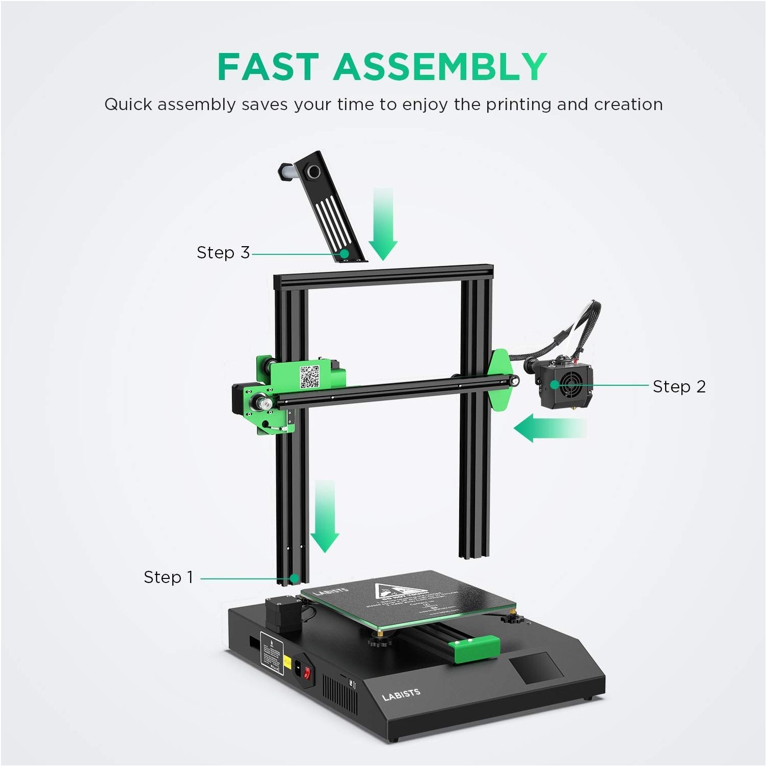 3D Printer, Auto Leveling 3D Printer DIY Kit for Adults with Resume Printing Function, Touch Screen, Filament Detection