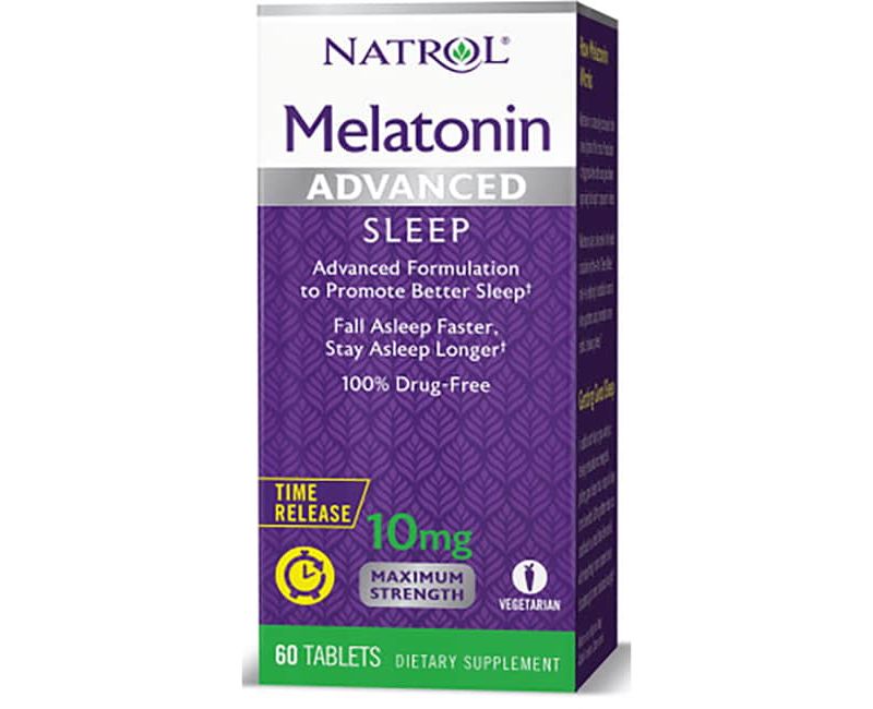 Natrol Dietary Supplements Melatonin Advanced Time Release 10 mg Tablet 60ct.