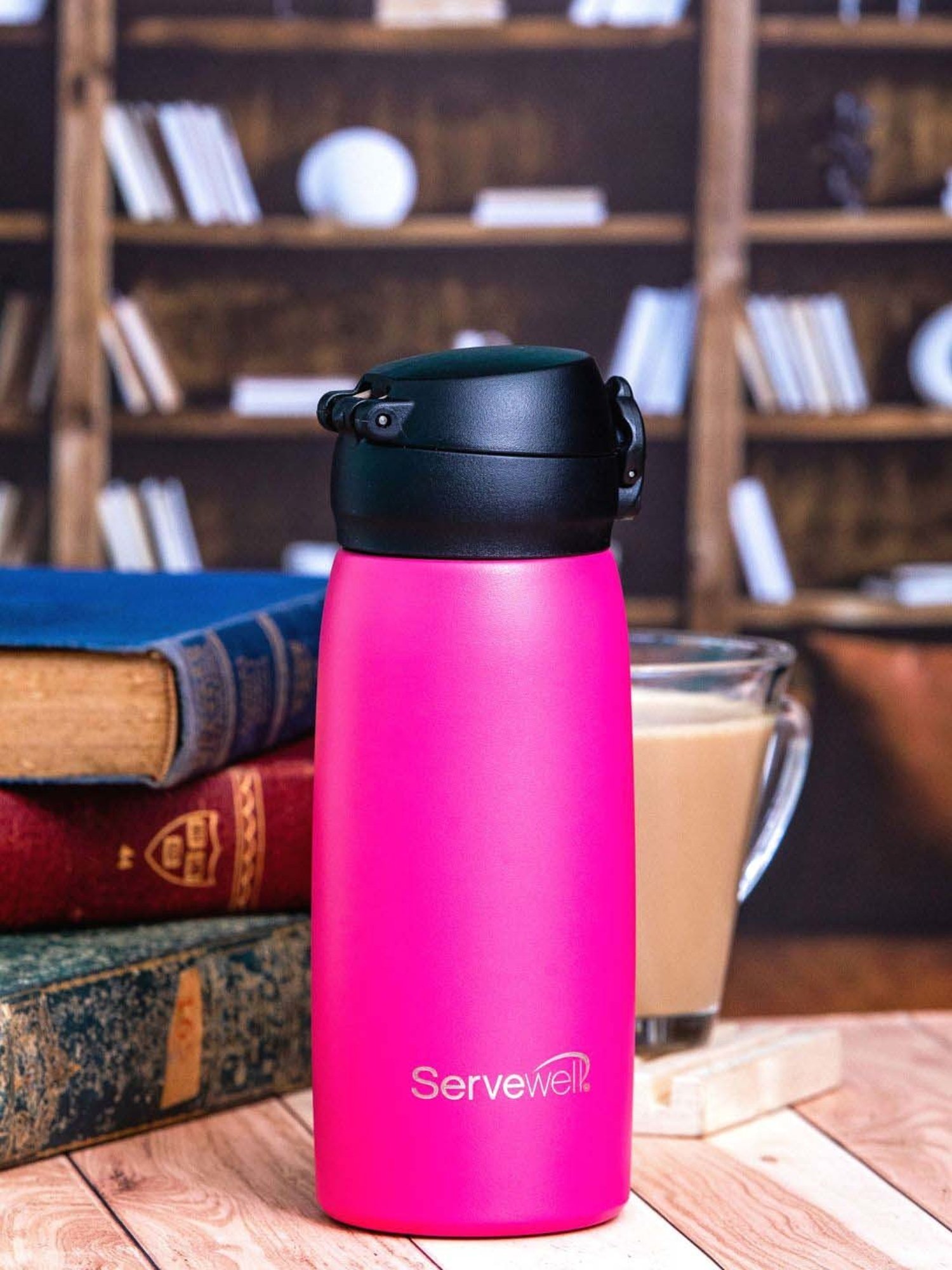 Servewell Pink Steel Pride Vacuum Bottle (0.415 L)