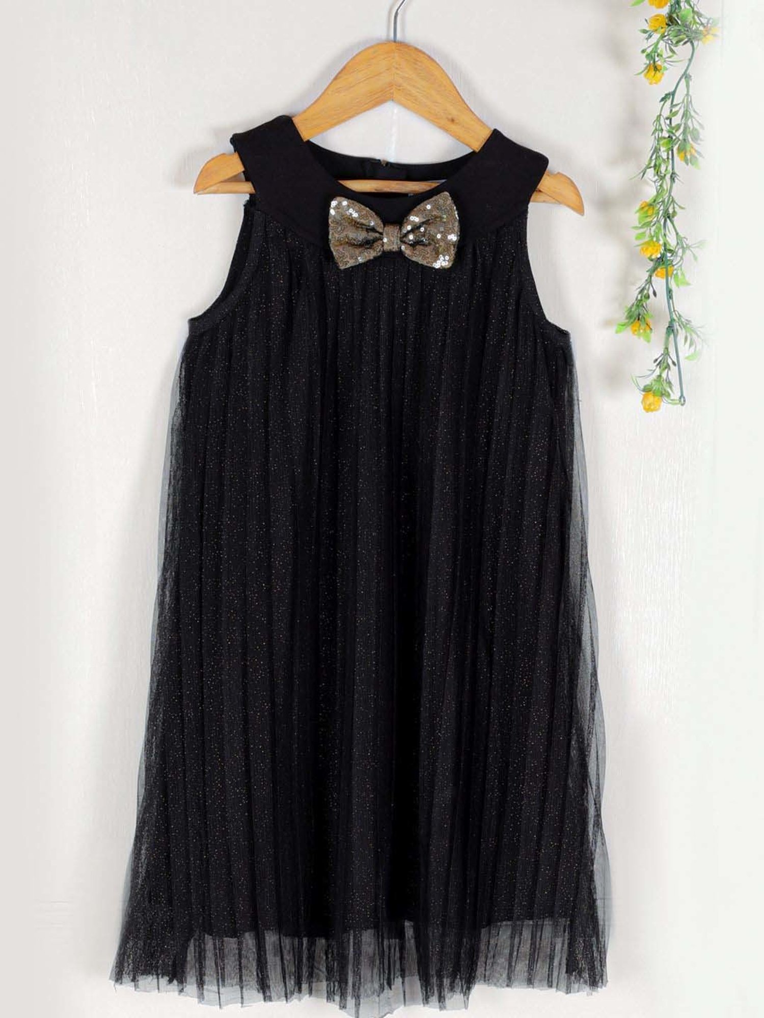 KidsDew Black Regular Fit Dress