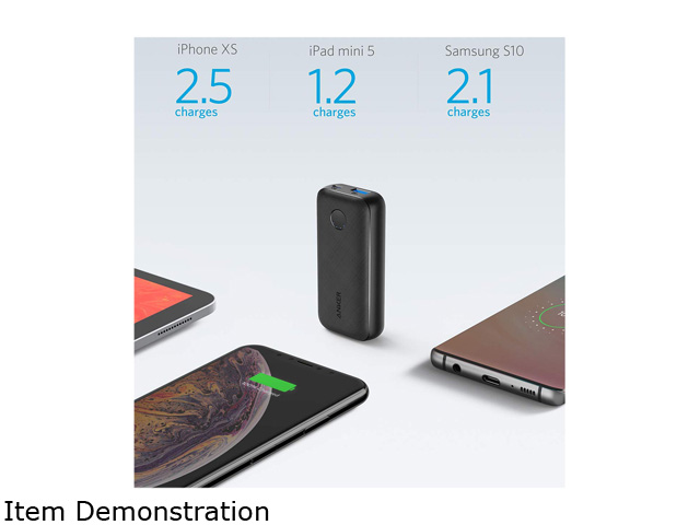 Anker PowerCore 10000 PD Redux, 10000mAh Portable Charger USB-C Power Delivery (18W) Power Bank for iPhone 11/11 Pro / 11 Pro Max / 8 / X/XS Samsung S10, Pixel 3/3XL, iPad Pro 2018