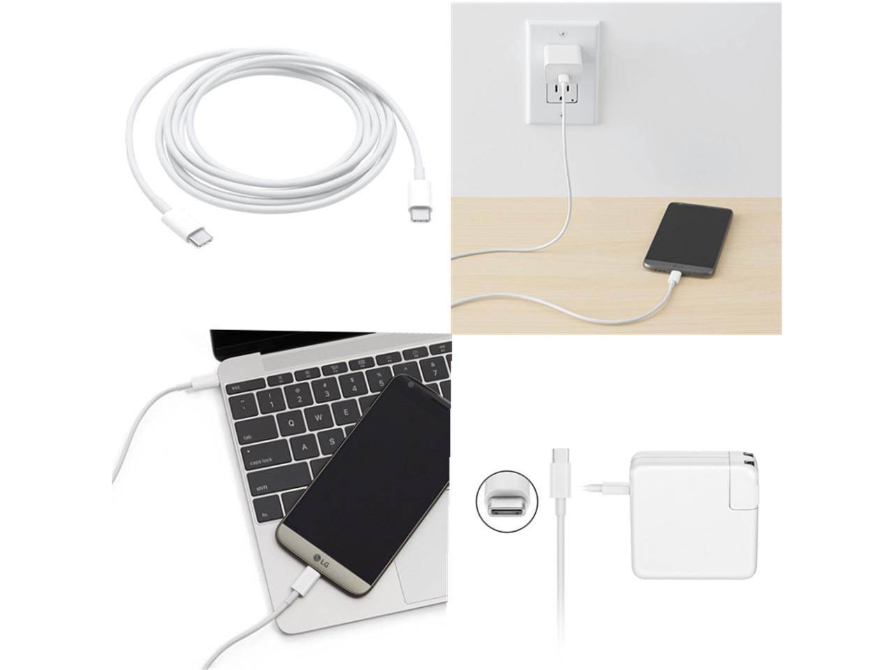 87W USB-C Charger, Fast Charging Power Adapter Replace for Apple 87W MNF82LL/A, 61W MNF72LL/A, 29W MJ262LL/A PD USB-C Macbook Charger A1708 A1719 AC Adapter with Connector Type C Charging Cable