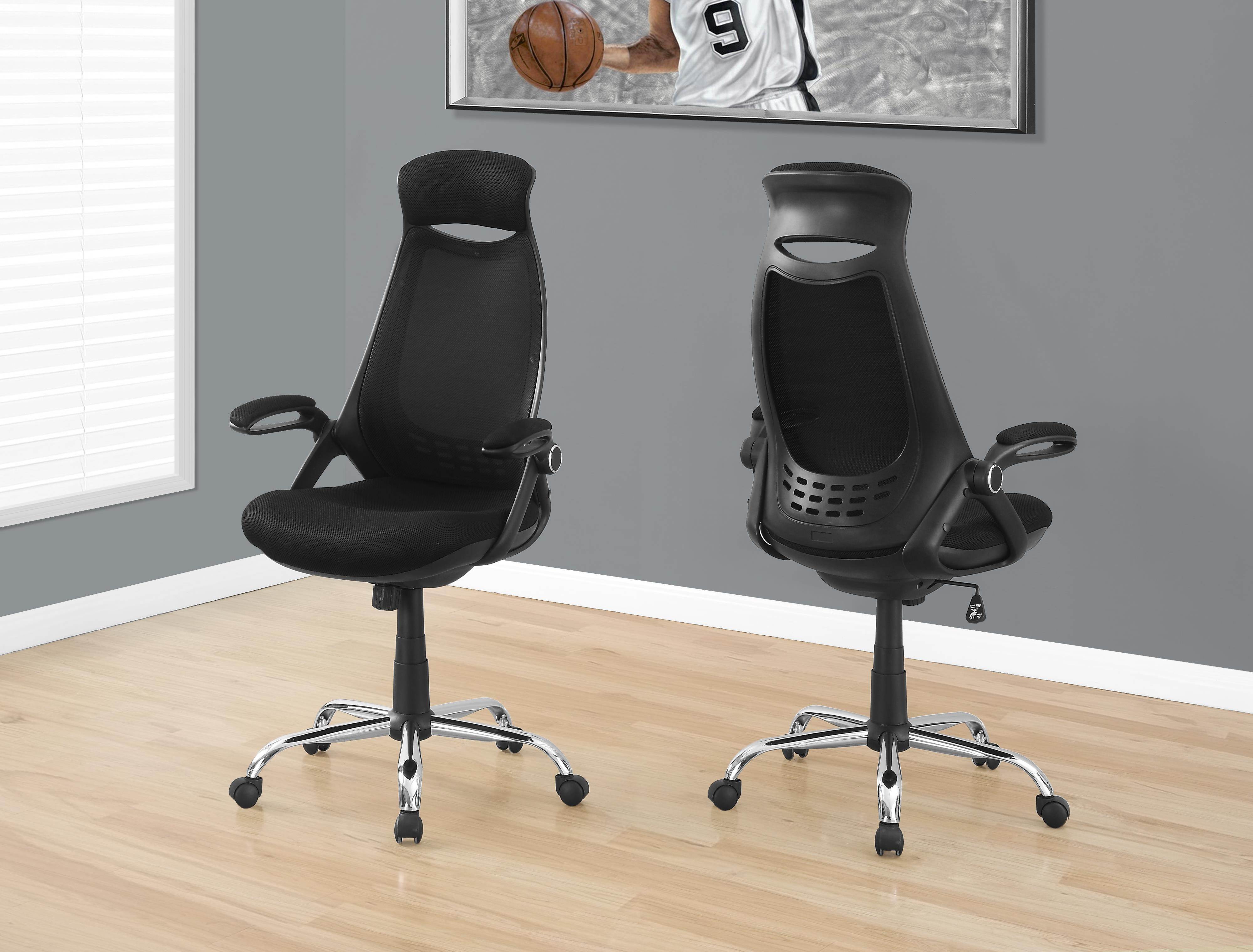 Monarch Adjustable High Back Office Chair in Black