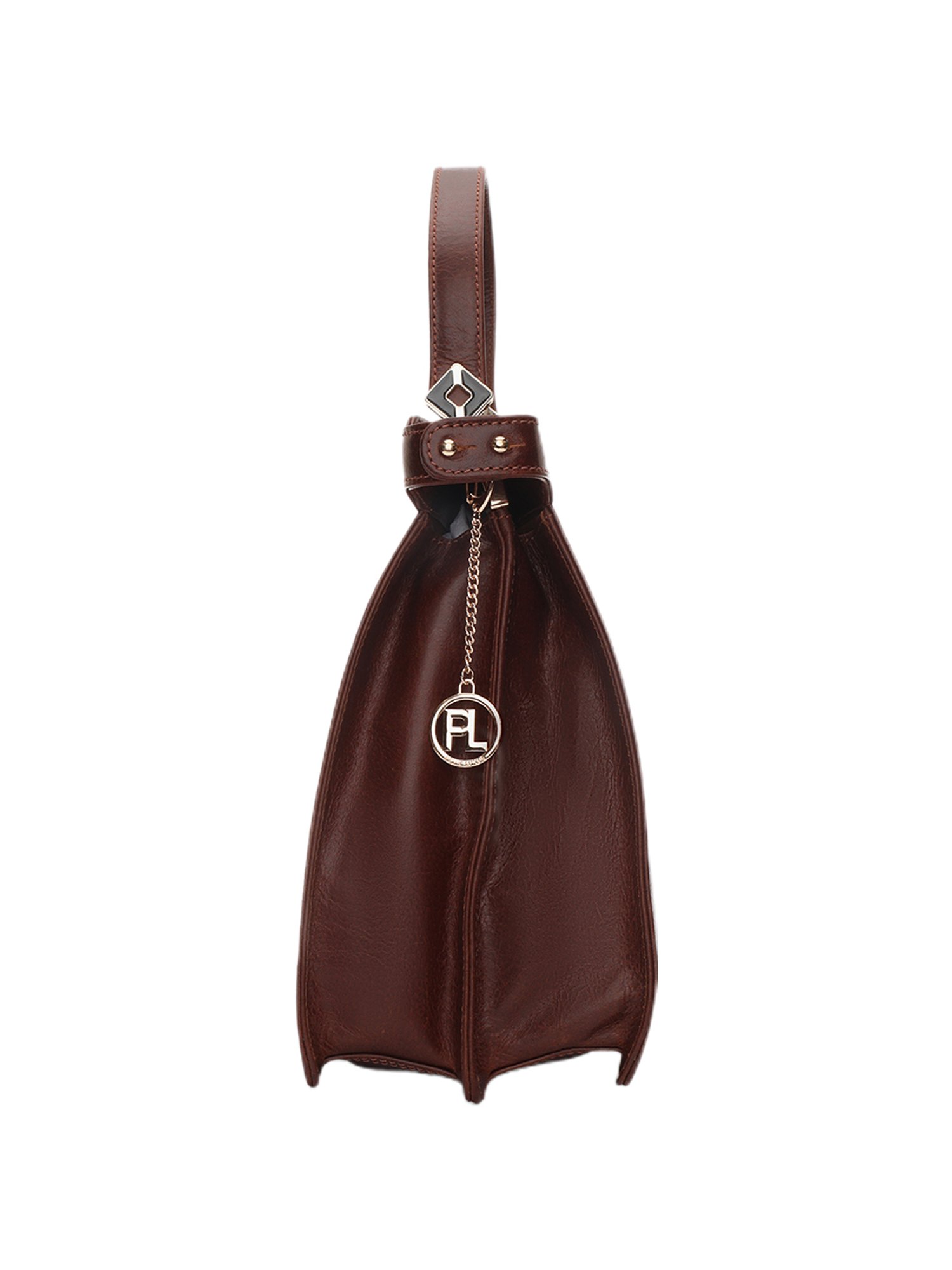 PELLE LUXUR Brown Medium Handbag