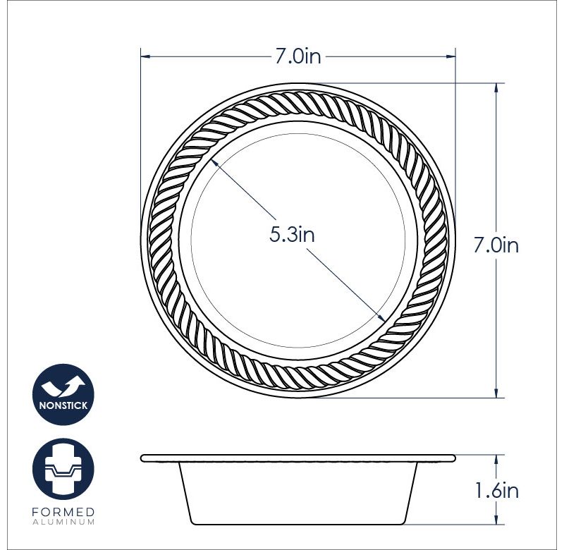 Nordic Ware Natural Aluminum Commercial Hi-Dome Covered Pie Pan