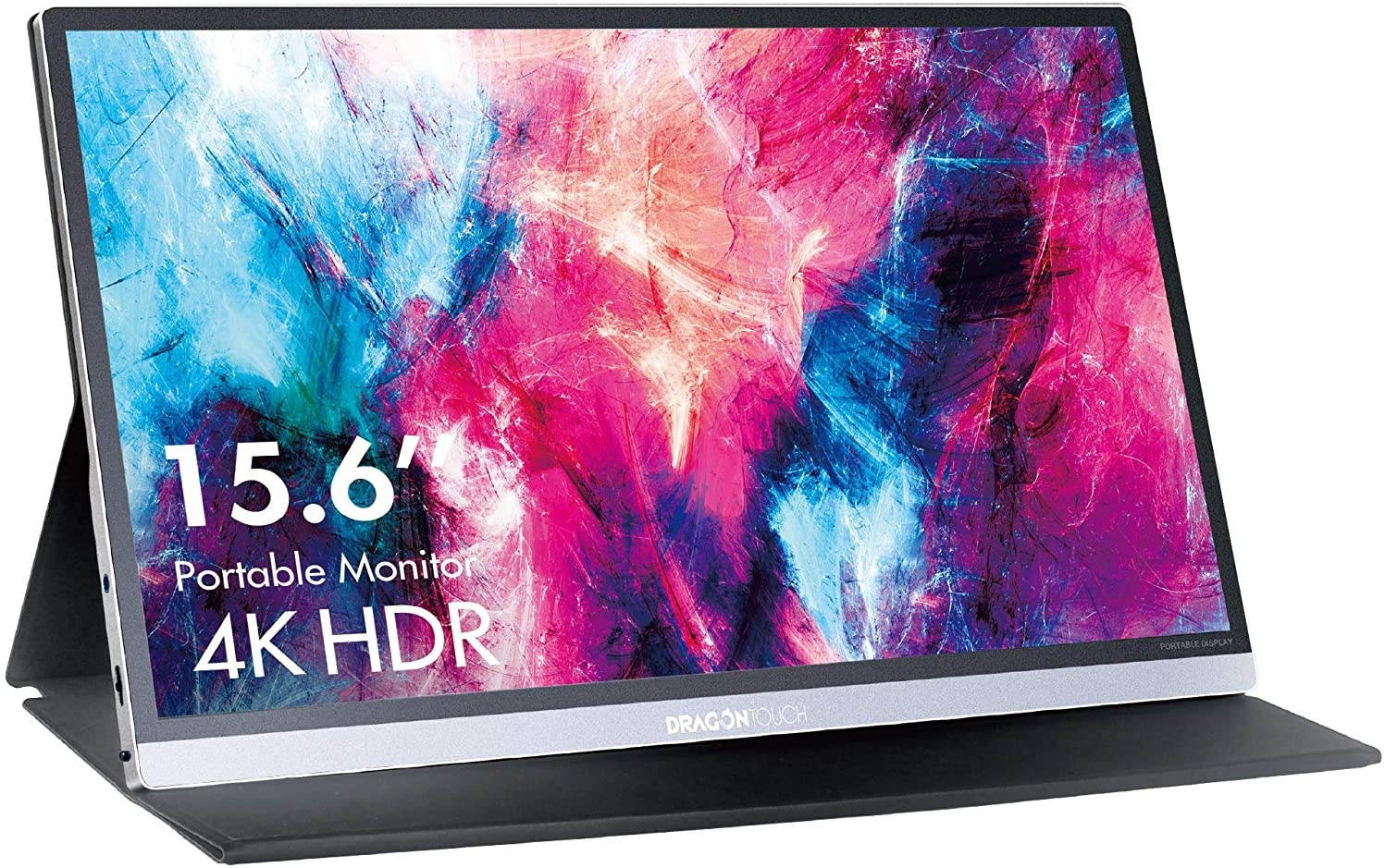 Dragon Touch S1 Pro 4K Portable Monitor, 15.6" IPS HDR USB-C Gaming Monitor, 100% sRGB FreeSync with Speakers Mini HDMI for Xbox PS4 Nintendo Switch Laptop PC Phone Mac Surface, VESA Compatible