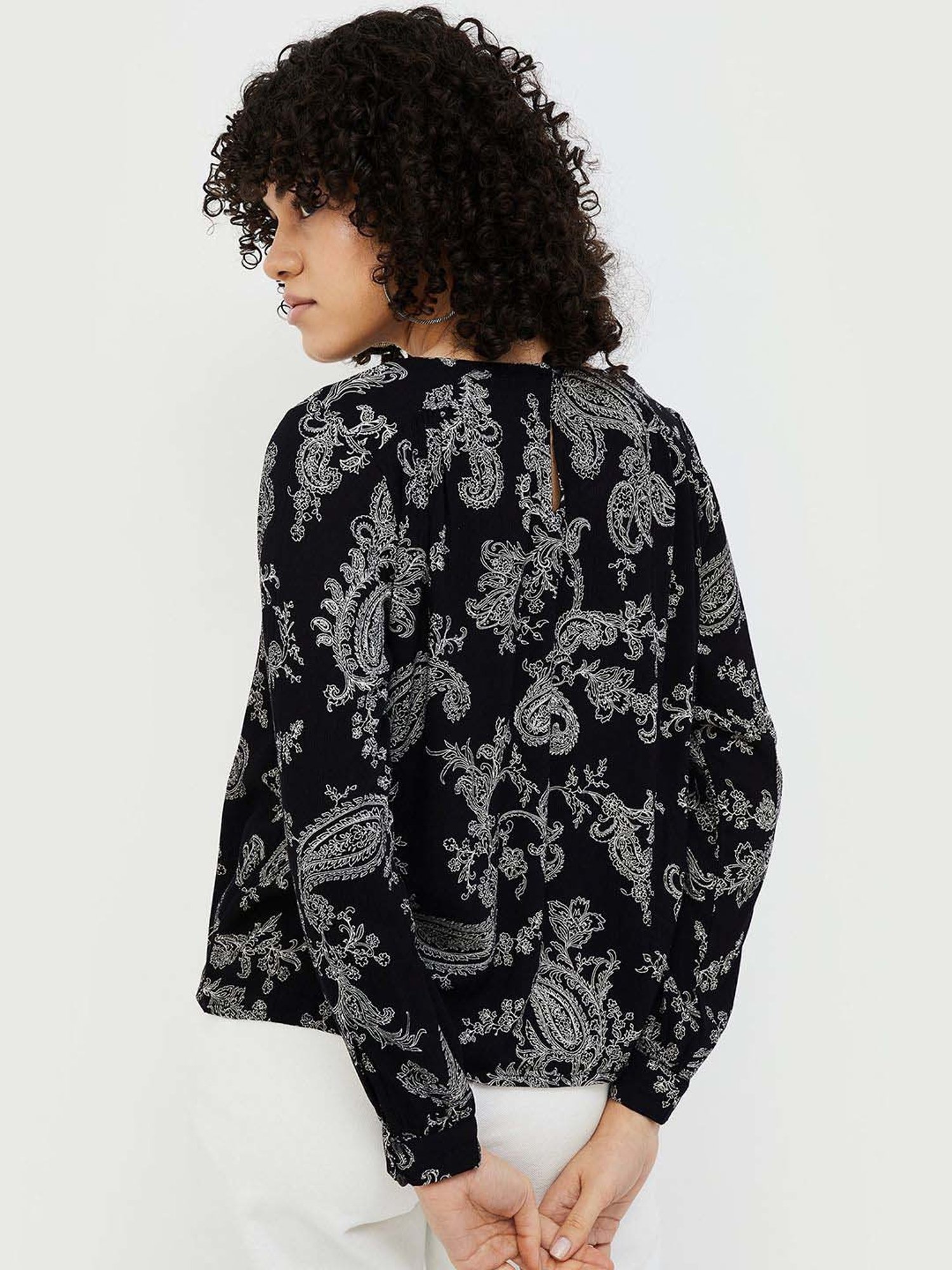Fame Forever by Lifestyle Black Printed Top