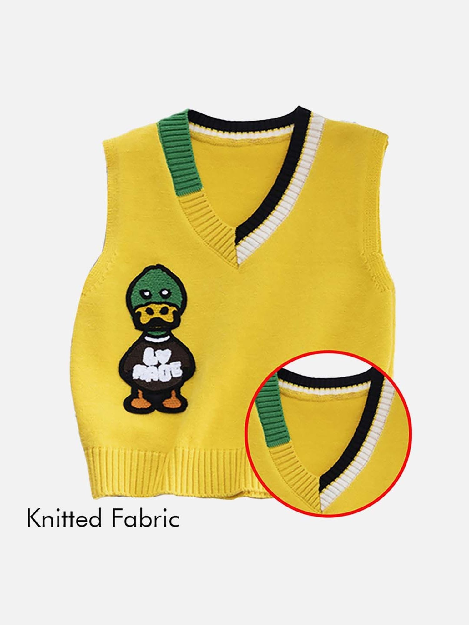 Little Surprise Box Kids Yellow Embroidered Sweater