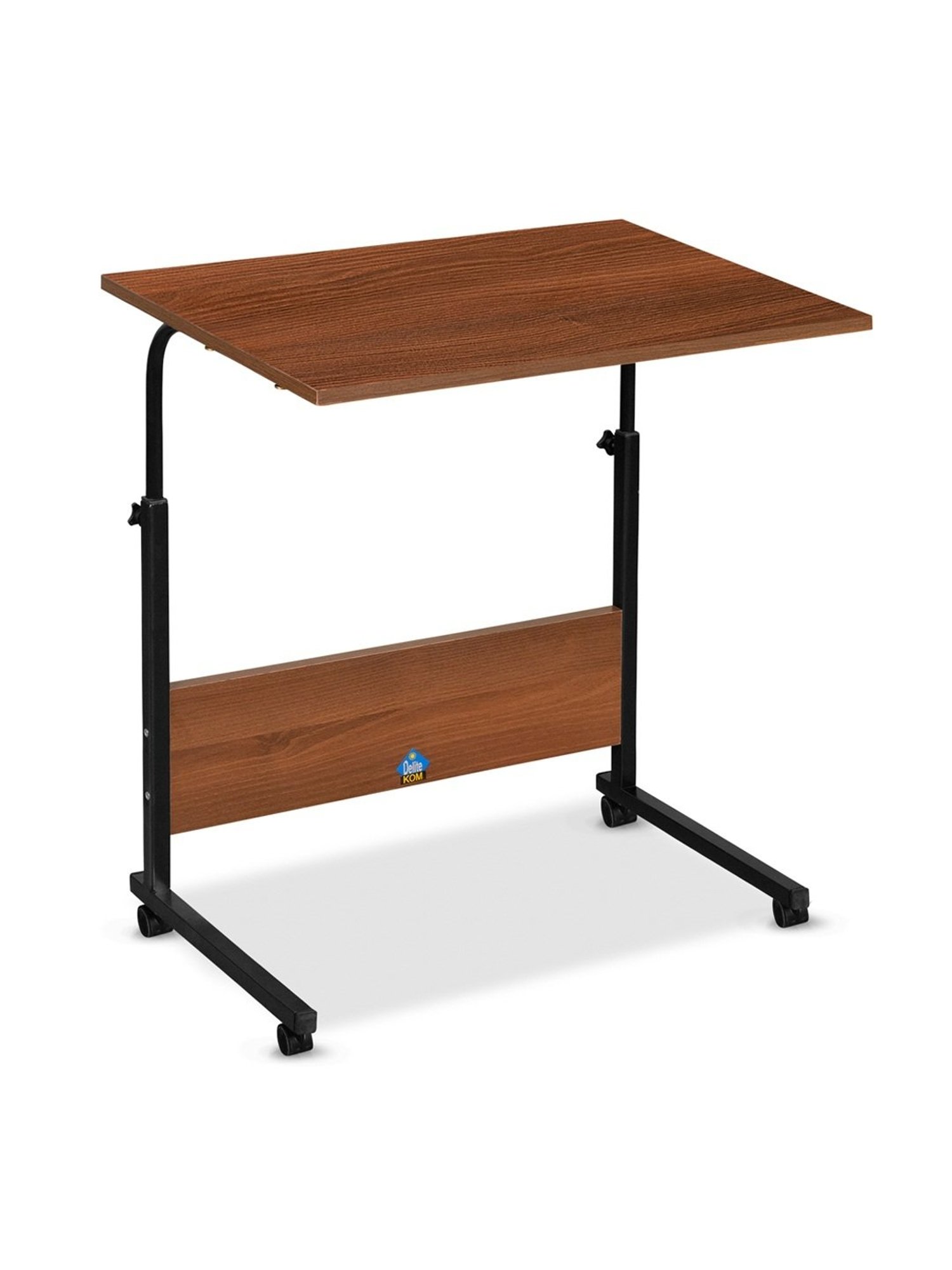 Delite Kom Bunny Acacia Dark Black Metal Free Standing Study Table