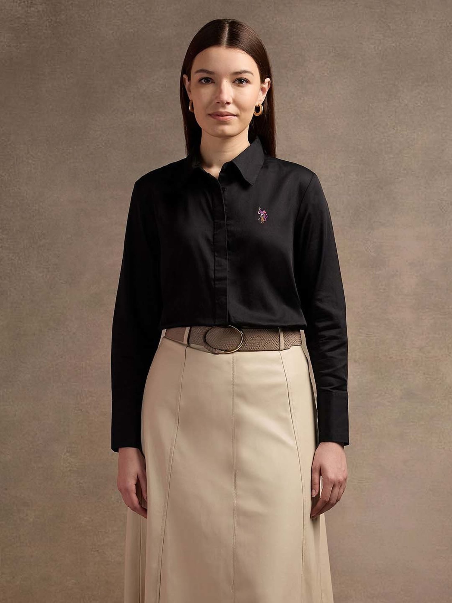 U.S. Polo Assn. Black Regular Fit Shirt