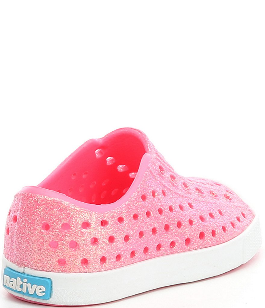 Native Girls' Jefferson Bling Glitter Slip-On Sneakers (Infant)