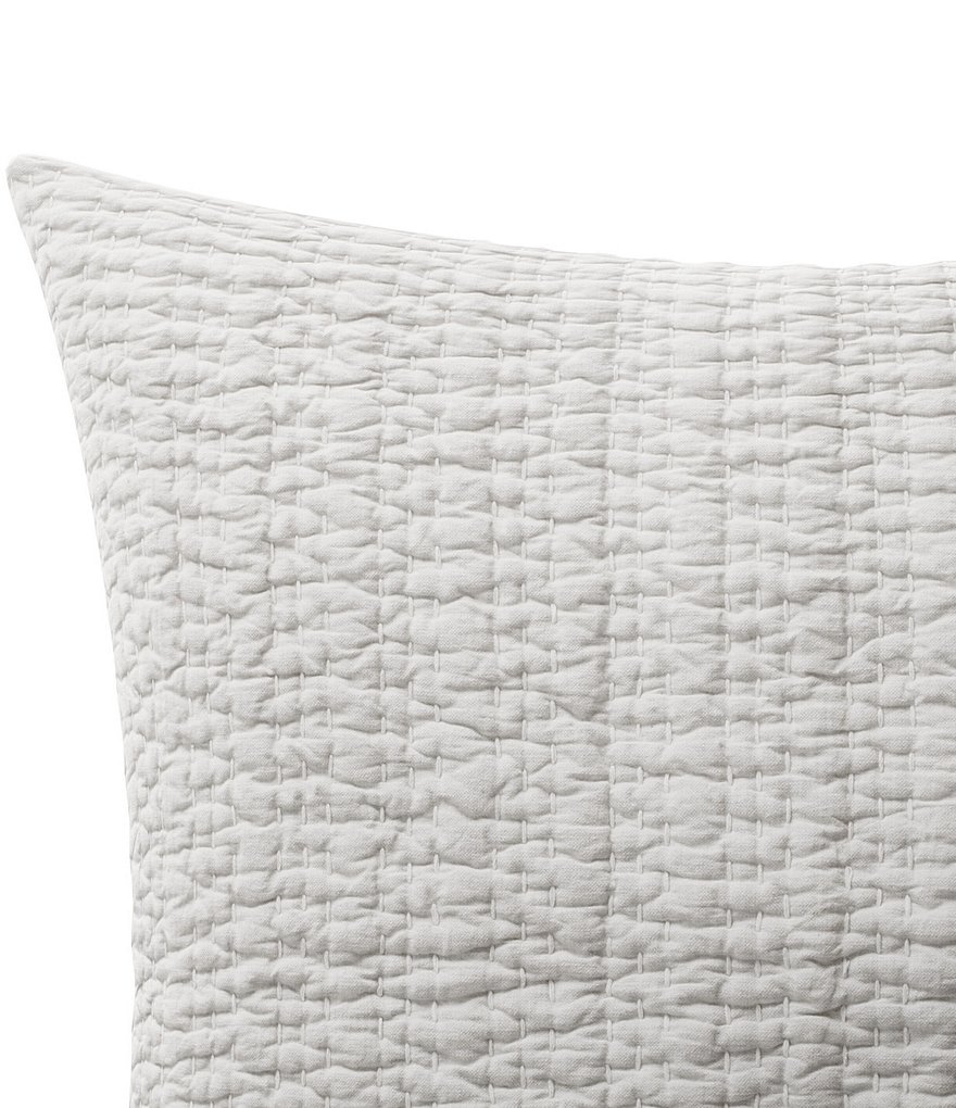 Vera Wang Charcoal Vines Grey Euro Sham