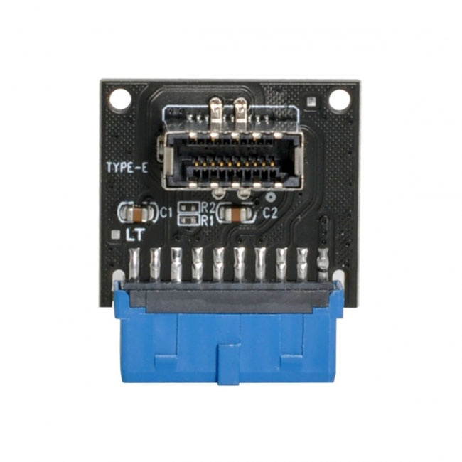 FVH USB 3.1 Front Panel Socket Key-A Type-E to USB 3.0 20Pin Header Male Extension Adapter for Motherboard UC-308