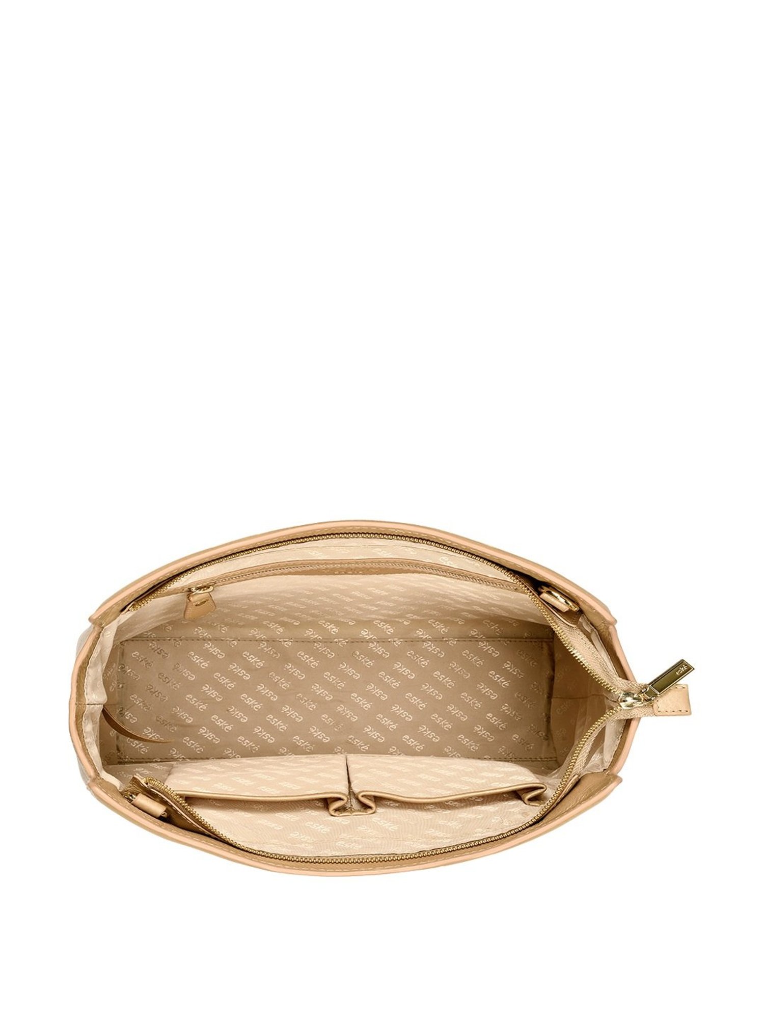 Eske Lucie Beige Animal Effect Medium Handbag