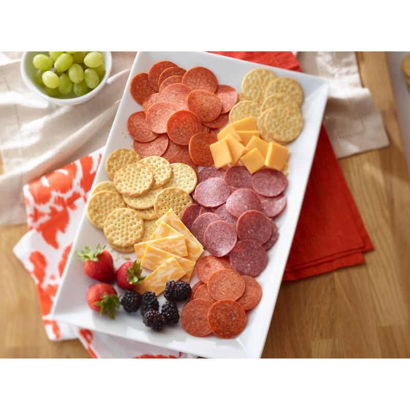 Hormel Sausage/Pepperoni/Cheddar/Colby Jack/Crackers Party Tray Meat and Cheese Platters - 28oz