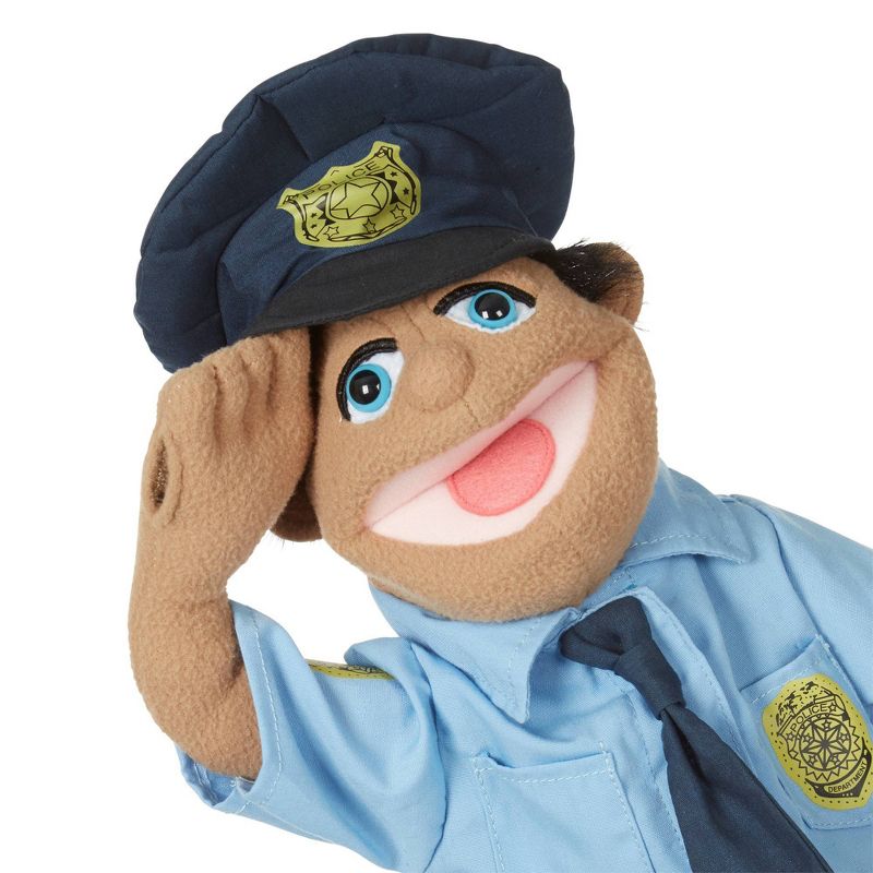 Melissa & Doug Police Officer Puppet With Detachable Wooden Rod
