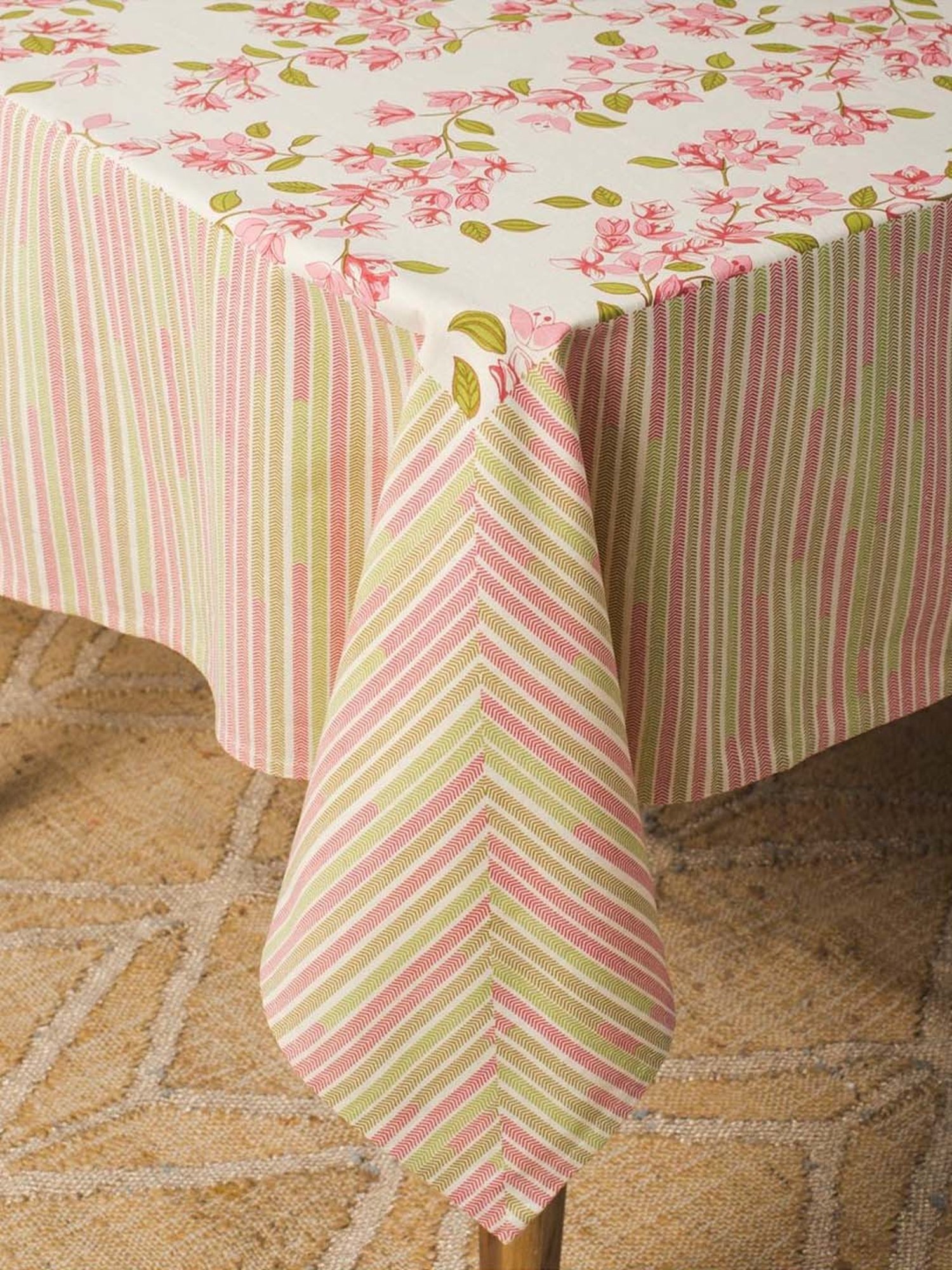 Romee Beige Cotton Checks Table Linen Sets