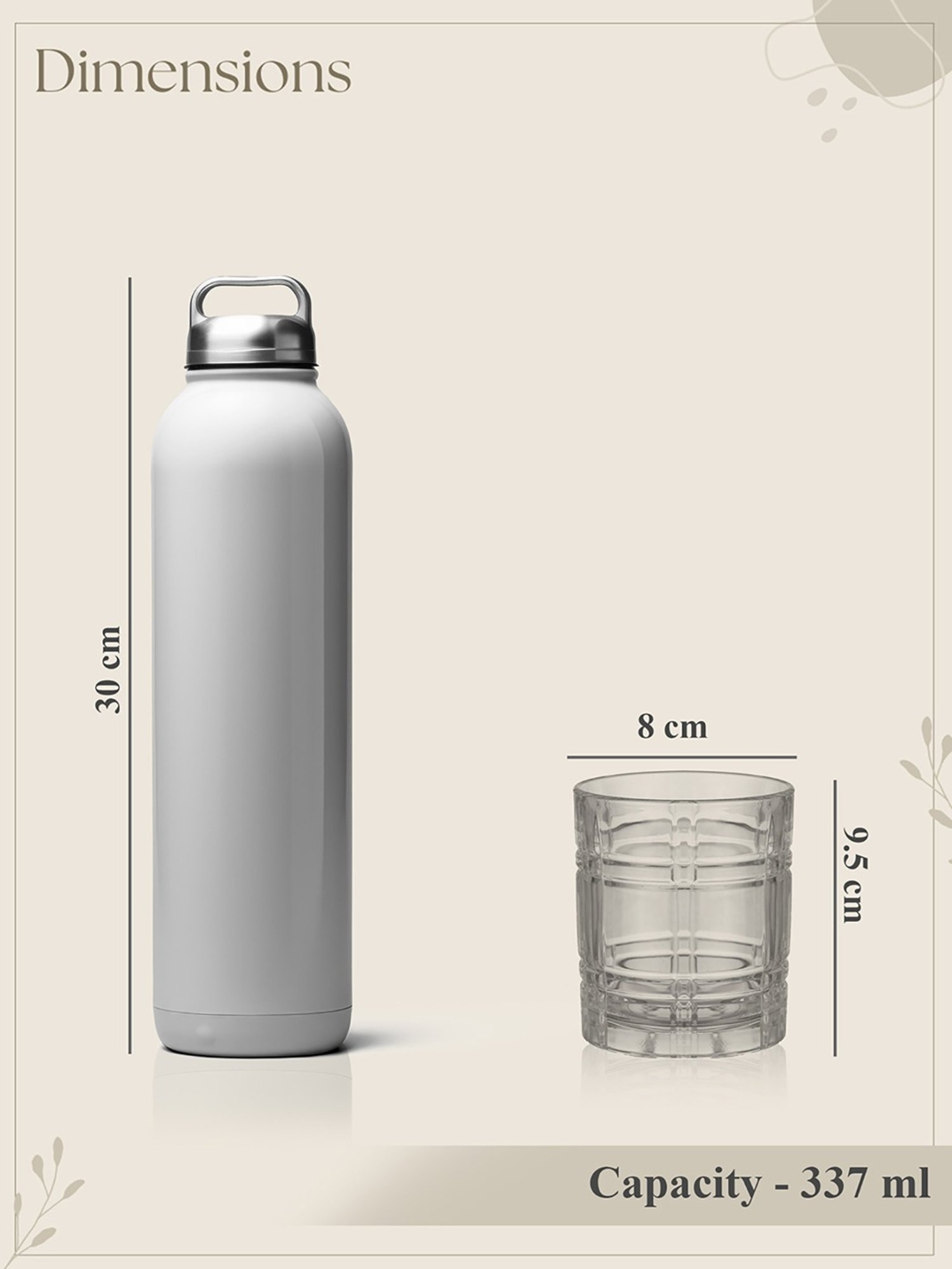 Trovea's Luxury Crystal Old Fashioned Transparent Glass Whiskey Glass - Set of 6