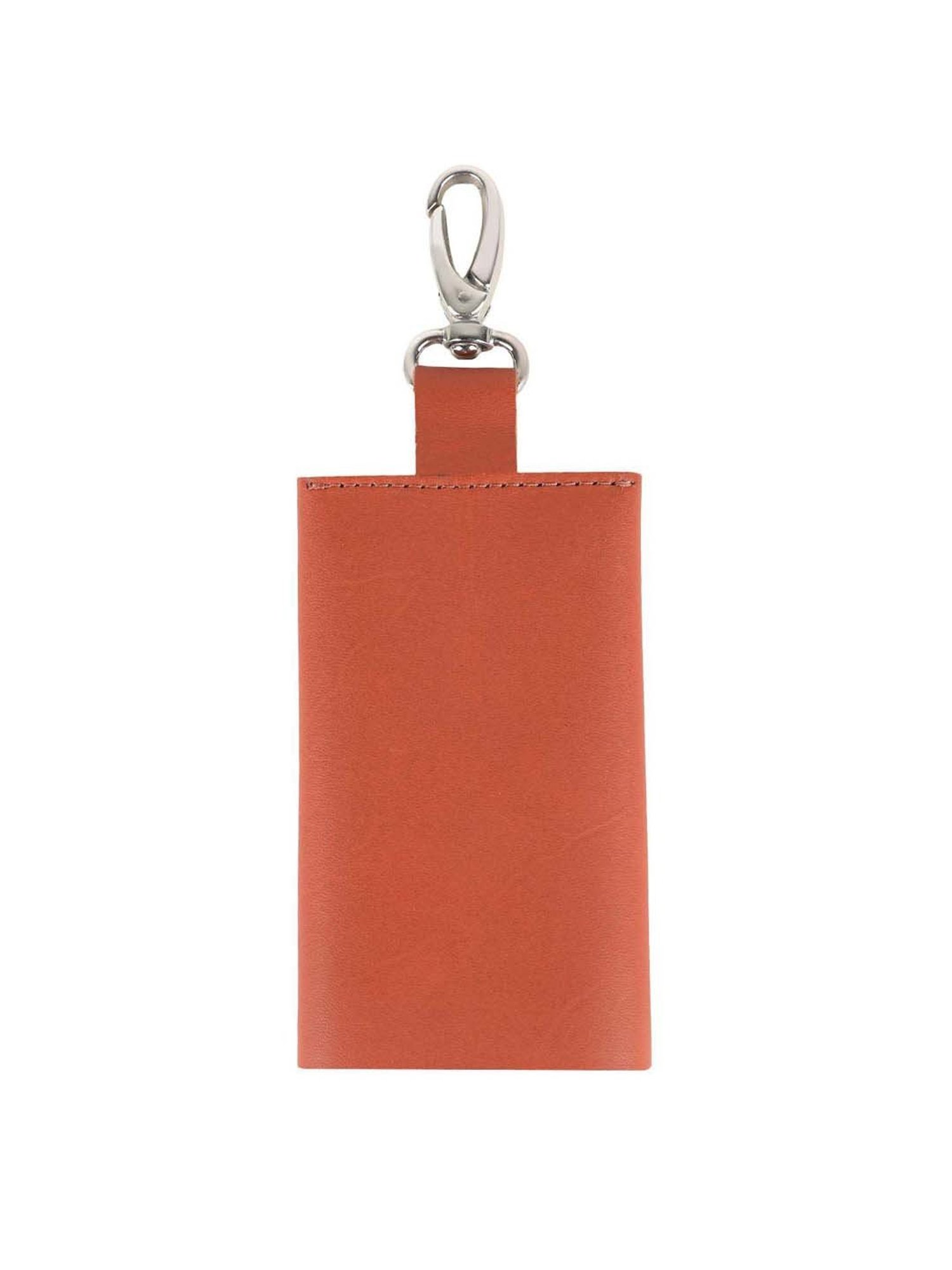 SASSORA Red Leather Keychain Key Ring Holders Anniversary Gift, Birthday Gift - Pack of 2