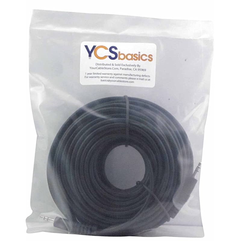 50 Foot 35mm Male to Male Stereo Audio Cable HeadphonePhone MP3 Cable for Your Car AUX Port iPhone iPod Smartphone Tablet