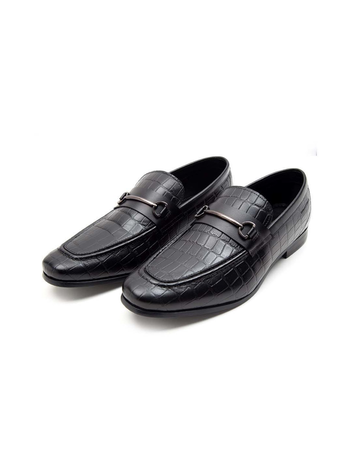 THOMAS CRICK Men's Black Formal Loafers