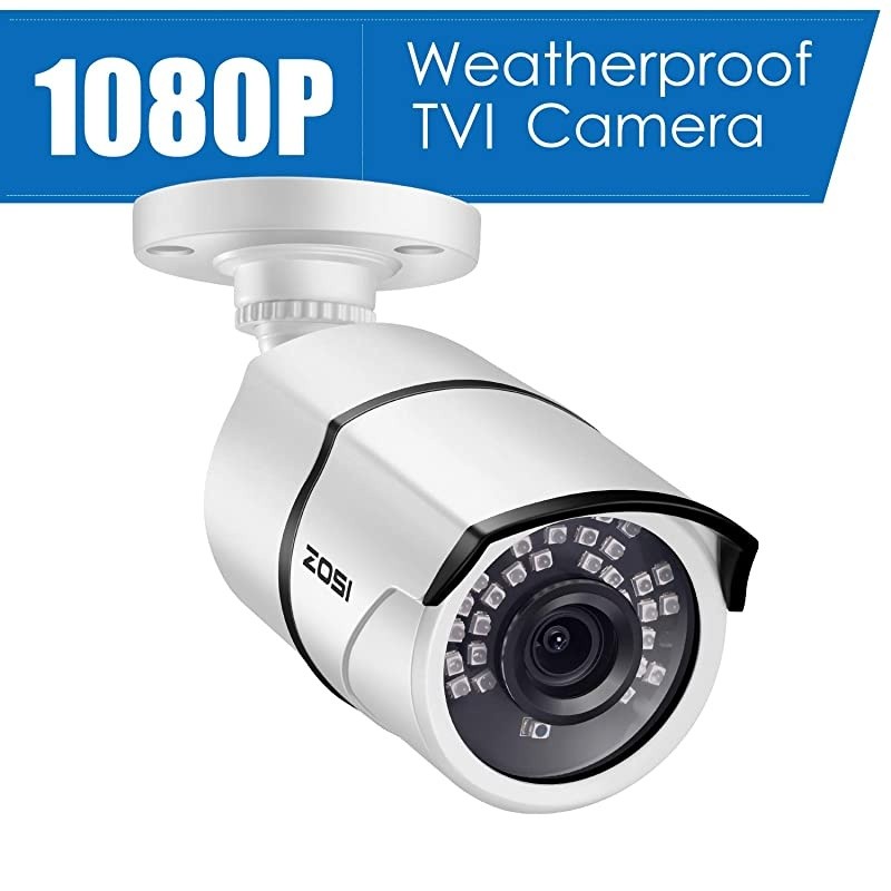 4 Pack 2MP 1080p HD-TVI Home Security Camera Outdoor Indoor 1920TVL,36PCS LEDs,120ft Night Vision, 105&deg;View Angle, Weatherproof Surveillance CCTV Bullet Camera