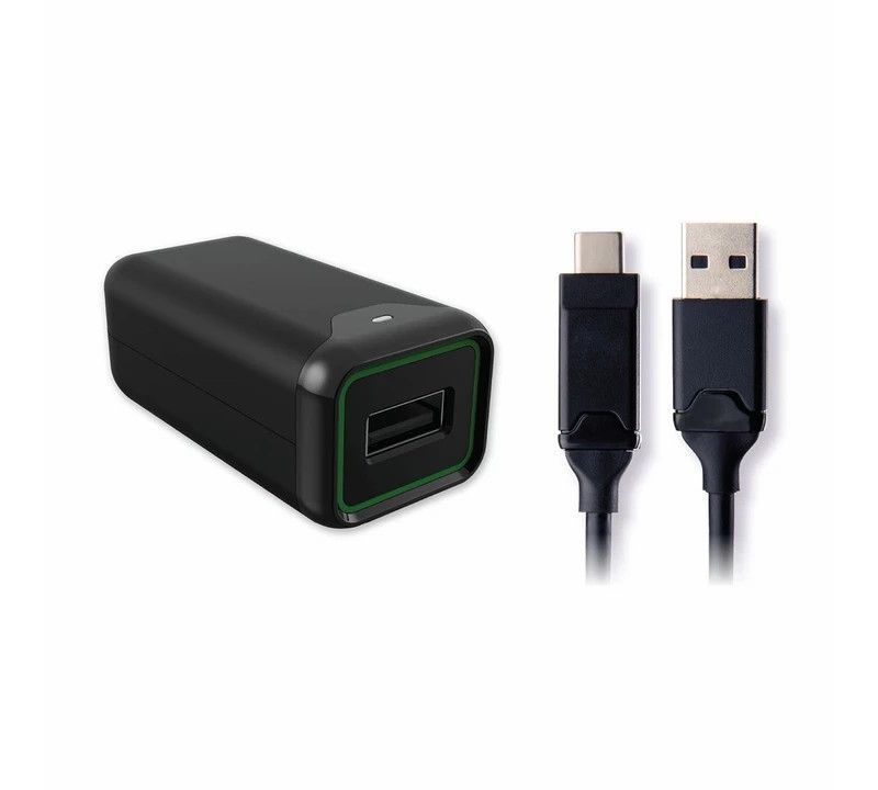 Qmadix - Wall Charger Quick Charge 3.0 For Type C Devices - Black