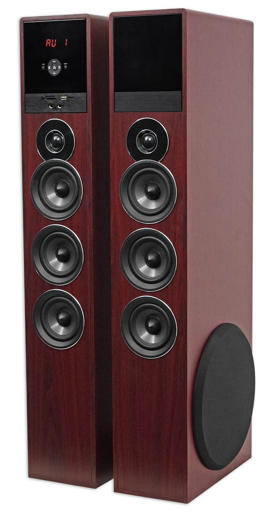 Rockville TM150C Bluetooth Home Theater Tower Speaker System (2) 10" Subwoofers!