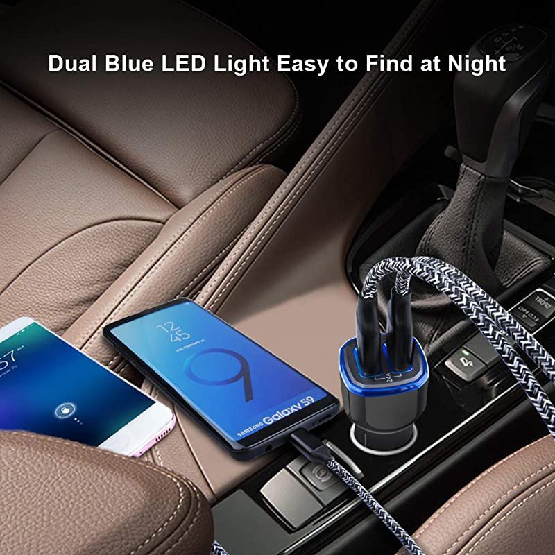 C Charger Set Dual Port Wall Plug with 2 Pack Fast Charging Type C Cord Compatible with Samsung Galaxy S20 S20+ S10e S10 S10+ S9 S9+ S8 A20 A10e A50 A70 A80 Note10 9 8Google Pixel 33a2XL