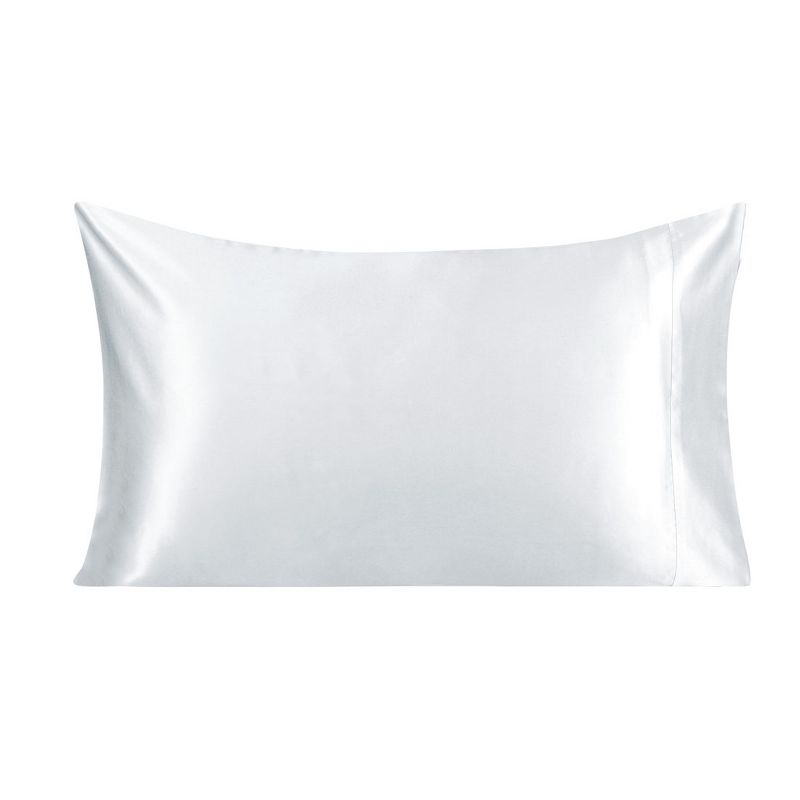 1 Pc 20&rdquo; x 30" Silk for Facial Beauty and Hair Pillow Case Black - PiccoCasa
